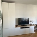 Le petit meuble TV blanc