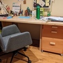 Meuble à tiroirs et roulettes pour le bureau