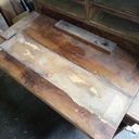 Restauration petit bureau Noyer et placage