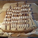 Intarsia un voilier
