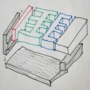 Support pour chiffres à frapper en bois d'épave