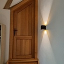 Porte trapézoidale en chêne massif