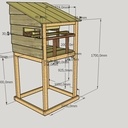 Poulailler surélevé