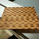 Planches en bois de bout