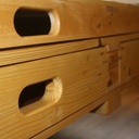 Table basse en bois de palette avec plateau escamotable