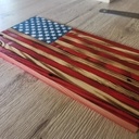 Drapeau américain rustique en bois de palette