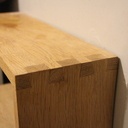 Table de chevet queue d'aronde