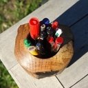 Pot à crayon écorché