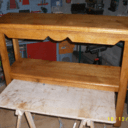 Console de couloir chene massif