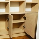 Bibliothèque sur-mesure en hêtre