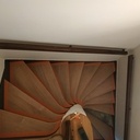 Habillage escalier en chêne massif