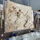 Bas relief en Merisier