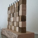 Jeu Puissance 4 en merisier et peuplier chutes récupérées .