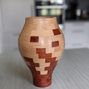 Vase segmenté "Flammes"