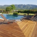 Terrasse bois Ipé sur plots plastiques