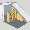 Amenagement sous escalier