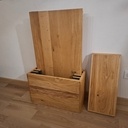 Rangement pour plateau de table de jeux + étagères