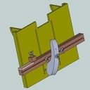 Gabarit à tenon et mortaise