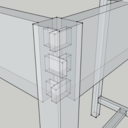 Plan console à tiroir