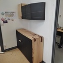 Meuble frêne fibra noir et cumaru