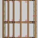 Charpente ancestrale à faîtage décentré et sarking