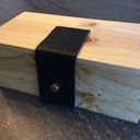 Boite avec blocs de bois en couleur