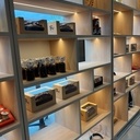 Etagères hêtre avec éclairage LED