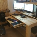 Bureau Informatique en bois de palette