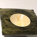 Bol tourné et coloré « soleil noir »