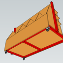 Desserte / Rack à chutes de bois