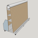 Desserte à chutes de bois