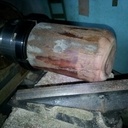 Morceau de poteau en quebracho (Schinopsis balansae)