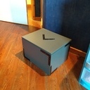 Boite en mdf peinte .