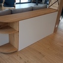 Habillage poteau + meuble rangement jeux