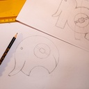 Jouet éléphant qui fait clickclick