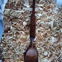 10ème cuillère de 2023 : Cuillère à salade en bouleau cuite au four.