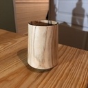 Petit pot au tour à bois