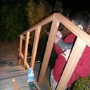 Rampe d'escalier extérieur en bankirai (2008)