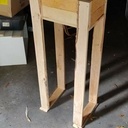 Jardinière sur pied