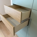 Aménagement placard avec niches et tiroirs