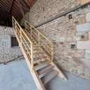 Un escalier de meunier droit sans prétention mais efficace!