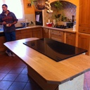 Plan de travail pour ilot central