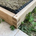 Carrés potager à queues d'aronde