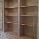 Bibliothéque en chêne blanchi