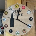 Horloges capsules de bières