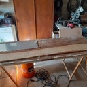 Live edge mirror => Bois brut