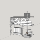 Lit cabanne/bateau pirate