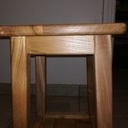 Tabouret en orme