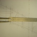 report de la hauteur prise sur l'autre limon , elle se trouve décalée en avant de la contremarche point encerclé de rouge