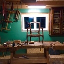 Mon atelier, ma maison bleue.